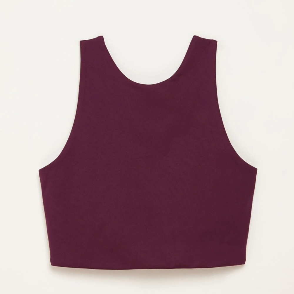Cropped Plum Girlfriend Dylan Sports Tank Bra ✨